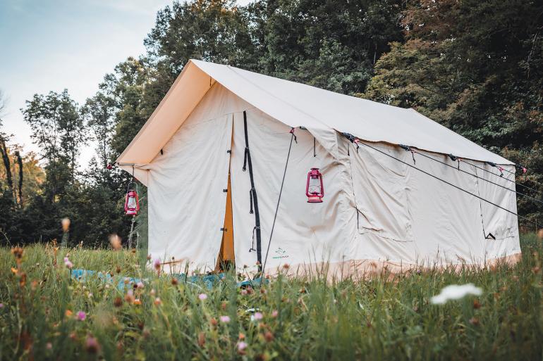 White Duck wall tent