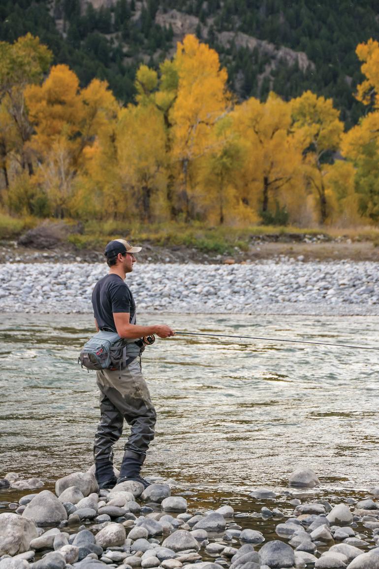 Fly fishing carter's bridge FAS Yellowstone River