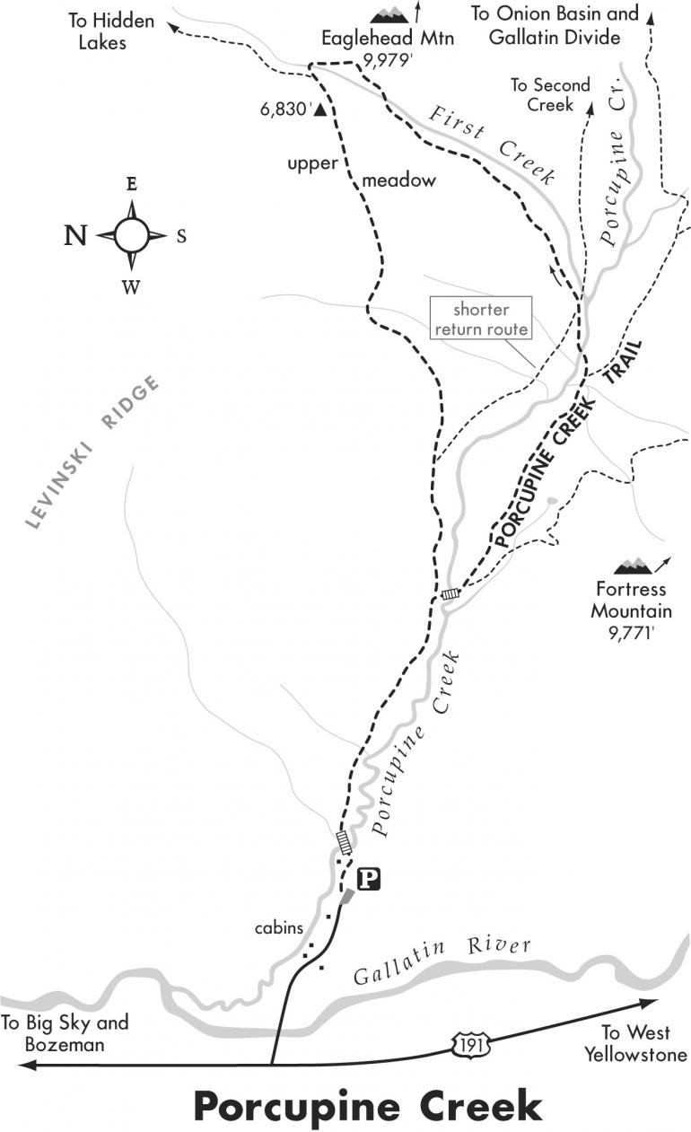 porcupine creek trail map
