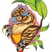 Josh Maierle art owl