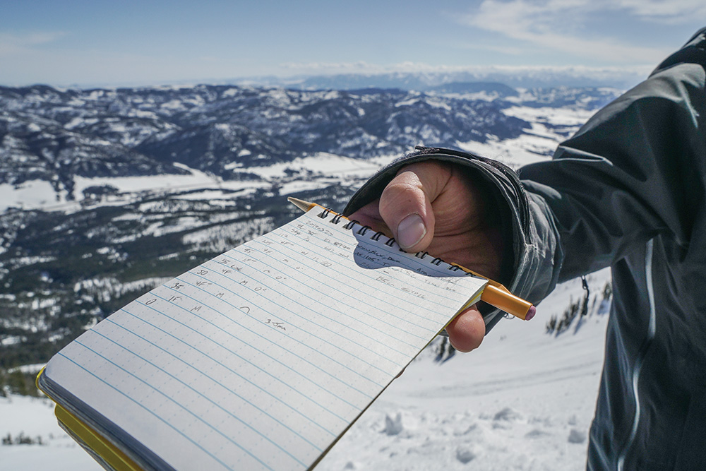 avalanche notes, safety, gnfac, backcountry