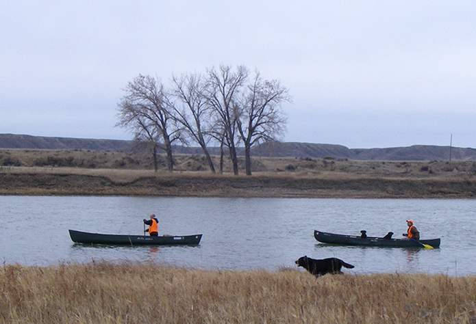Canoe Hunting Missouri River