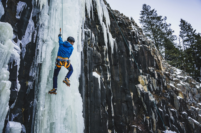 Ice Climbing in Hyalite Canyon 