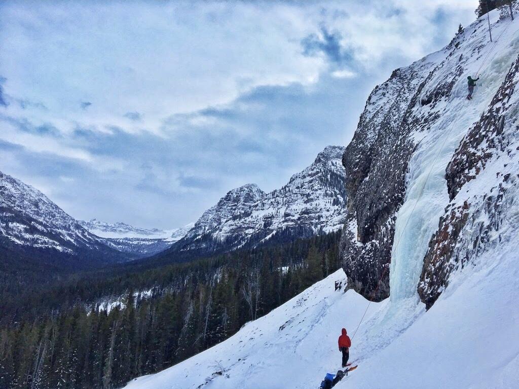 Ice Climbing in Hyalite Canyon 