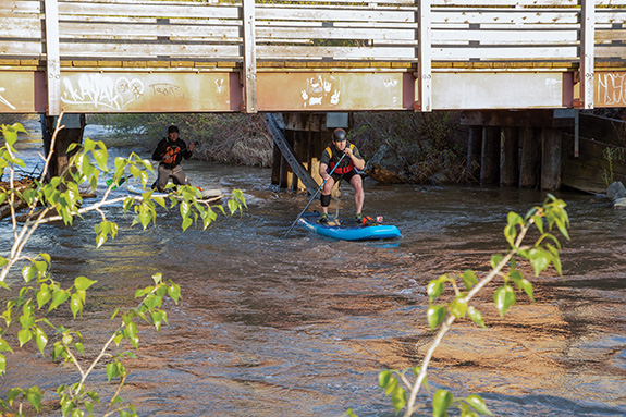 streamboarding, paddleboarding, Bozeman