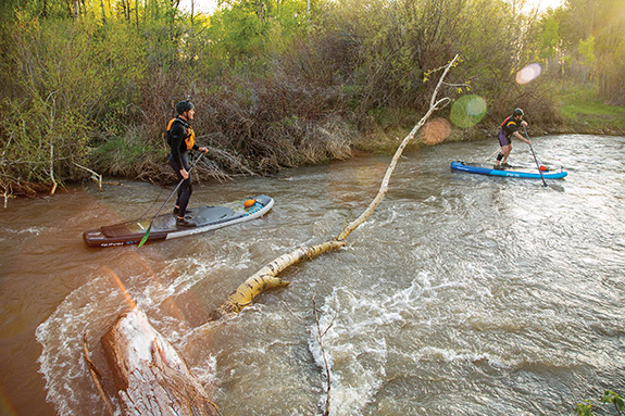 streamboarding, paddleboarding, Bozeman