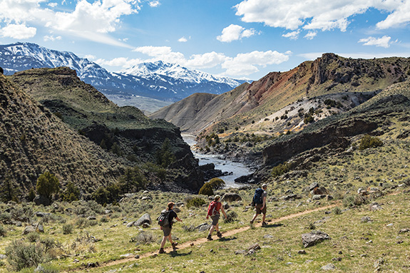 hiking, Yellowstone, river