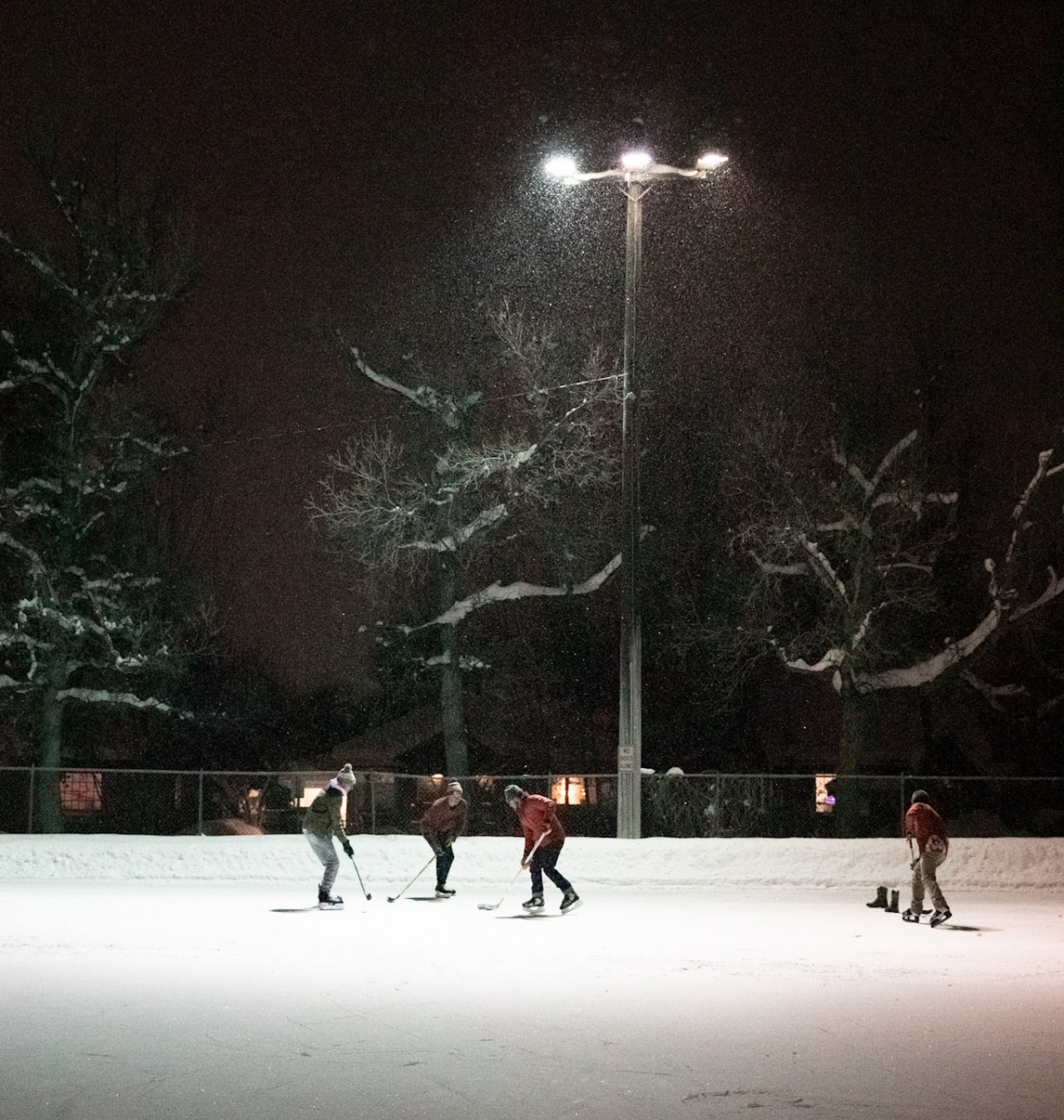 Outside Bozeman Hockey Skating