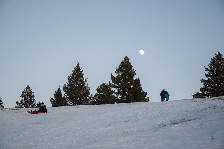 Outside Bozeman Peets Hill Sledding