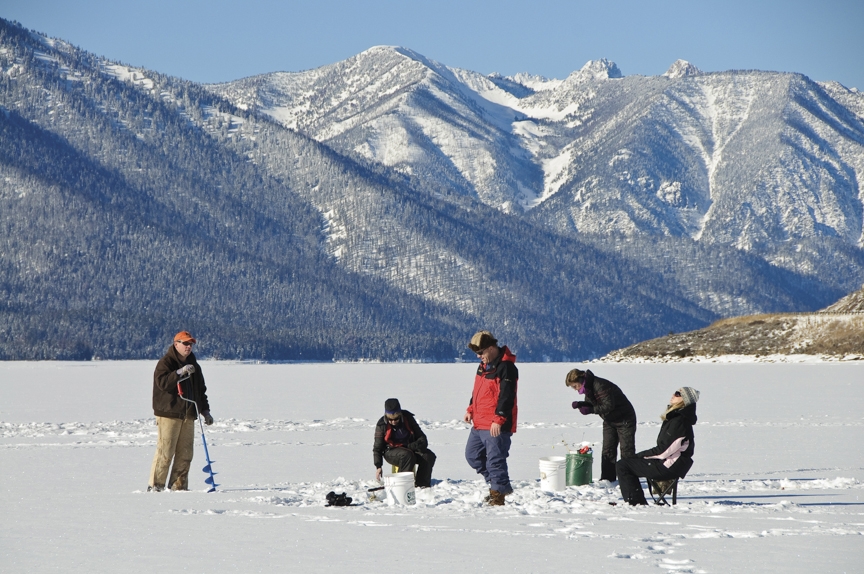 Outside Bozeman Ice Fishing Hebgen Lake