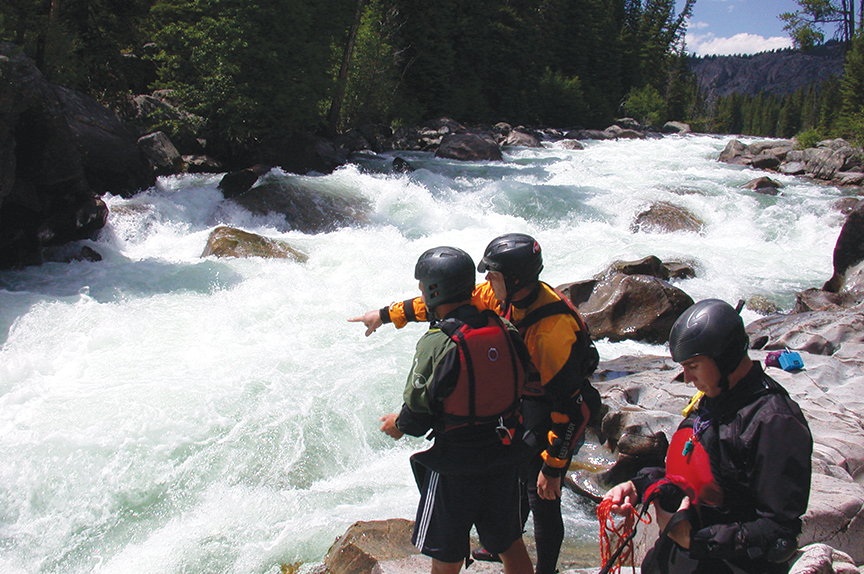 whitewater rescue outside bozeman kayaking