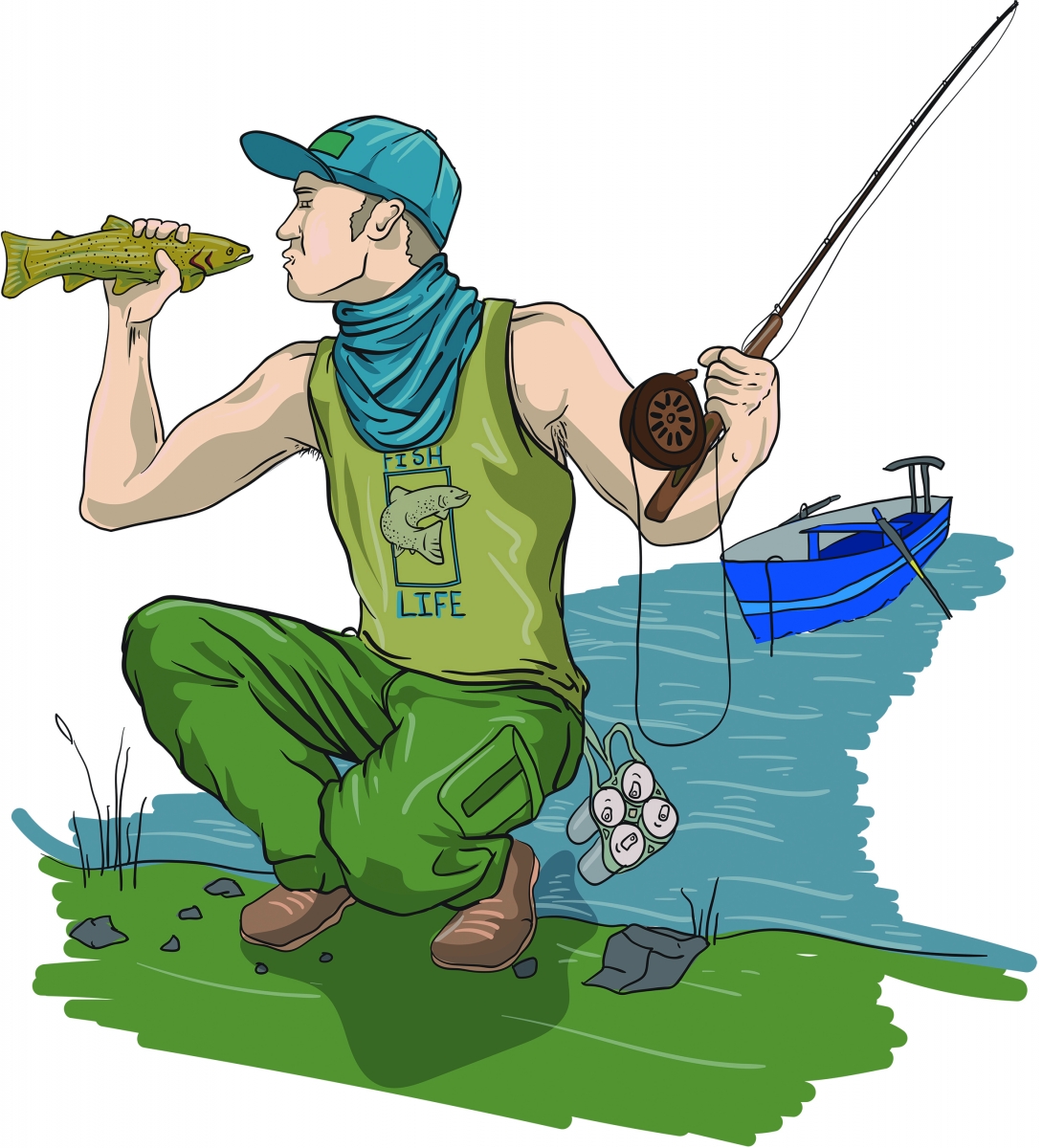 fishing, bozeman, characters