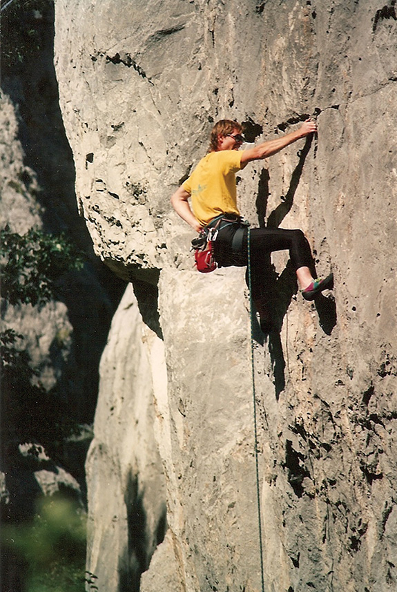 Ron Brunckhorst, Rock Climbing, Bozeman, Montana