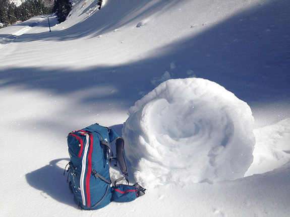 Rollerballs, Spring Backcountry Skiing, Montana