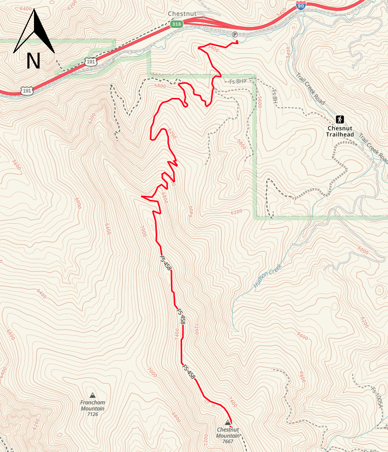 Chestnut Mountain Trail Map Chestnut Mountain Trail | Outside Bozeman