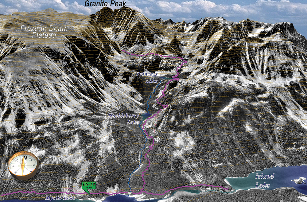 Granite Peak Montana Map Slippery Slope | Outside Bozeman