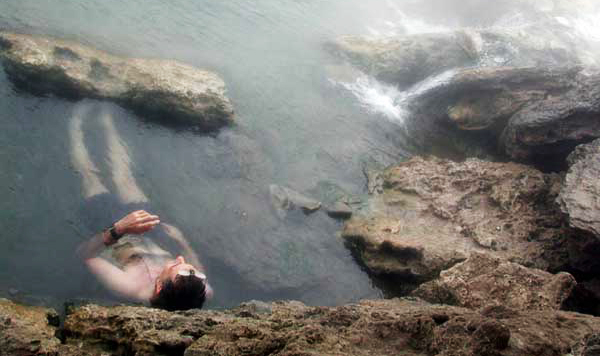 Outside Bozeman Hot Spring Boiling River