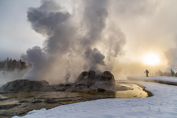 Gardiner, Montana, Lamar Valley, Yellowstone, Winter