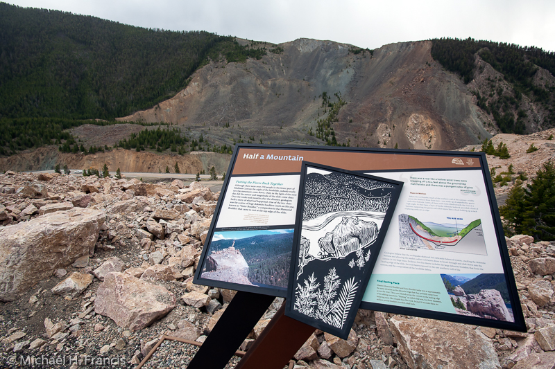 Earthquake Lake, Sign, Geology