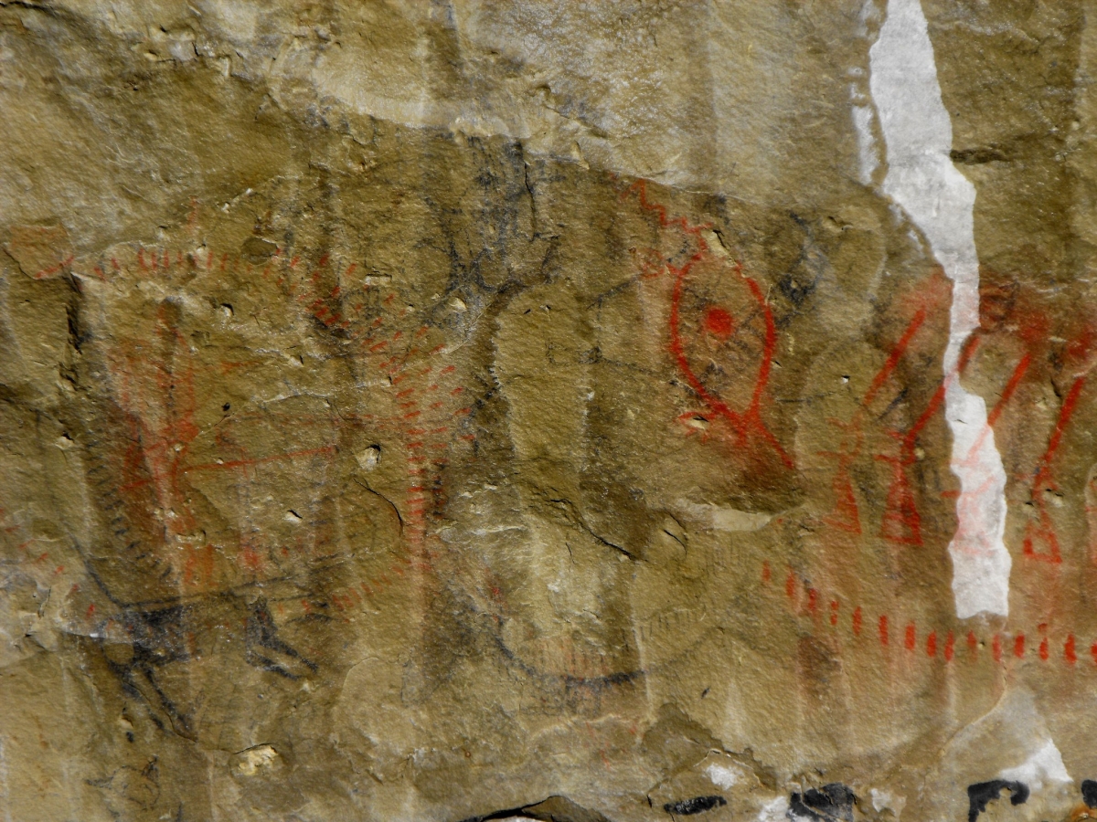 Pictograph caves, pictographs