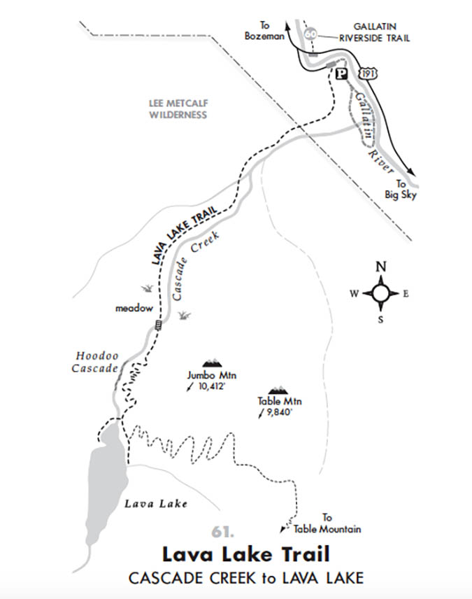 Robert Stone's Lava Lake Trail Map