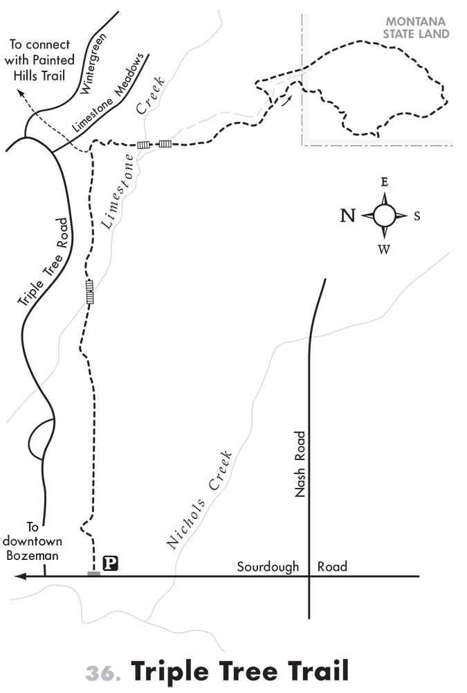 Robert Stone's Triple Tree Trail Map