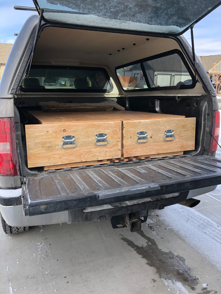 diy, truck drawers