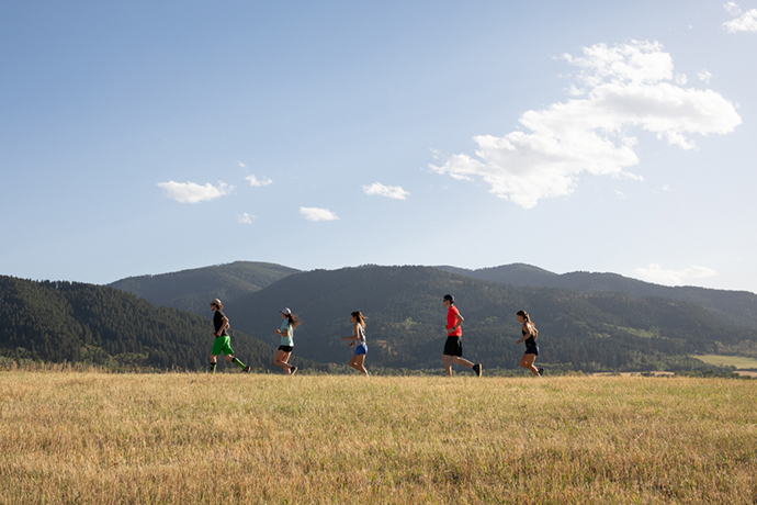 running outside bozeman trail