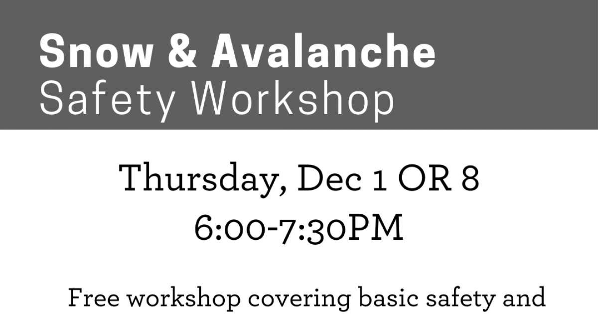 Snow & Avalanche Safety Classes Outside Bozeman