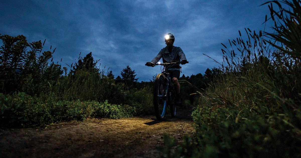 Night discount mountain biking