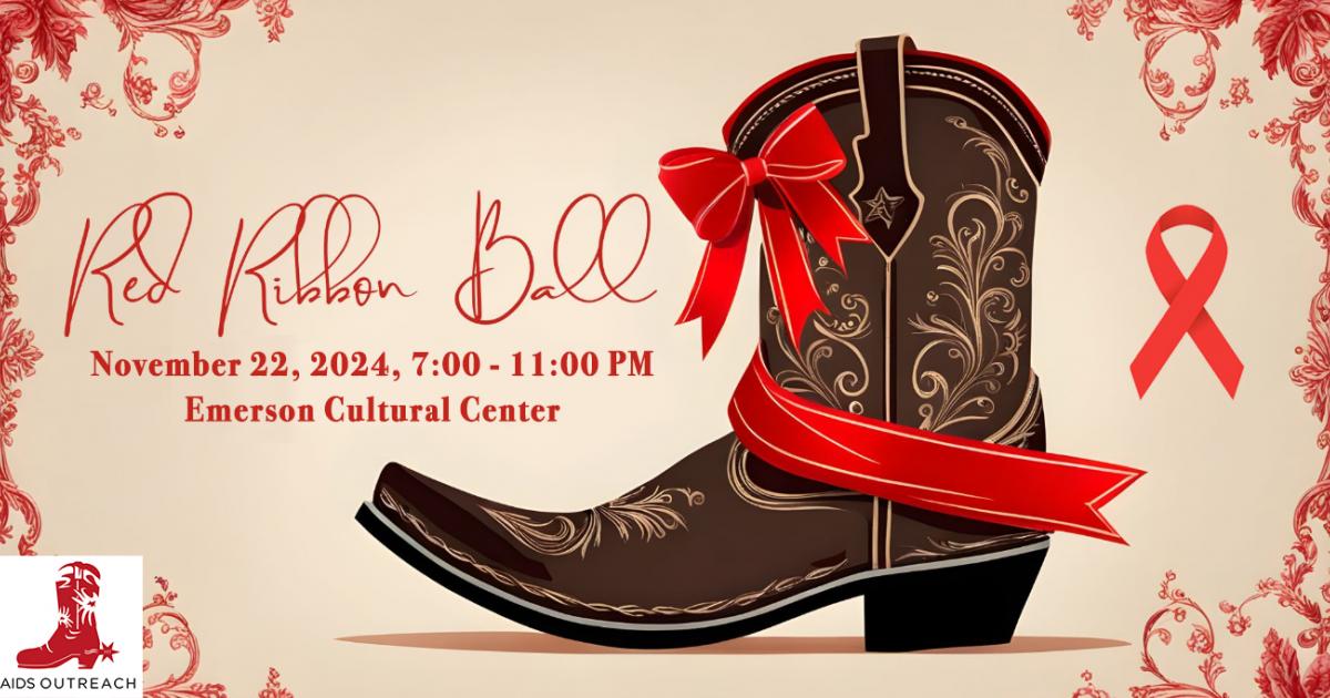 Red Ribbon Ball | Outside Bozeman