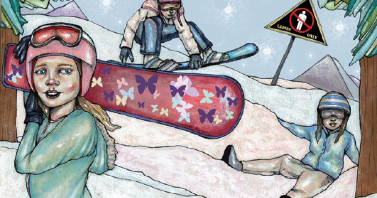 SameSex Snowboarding Outside Bozeman