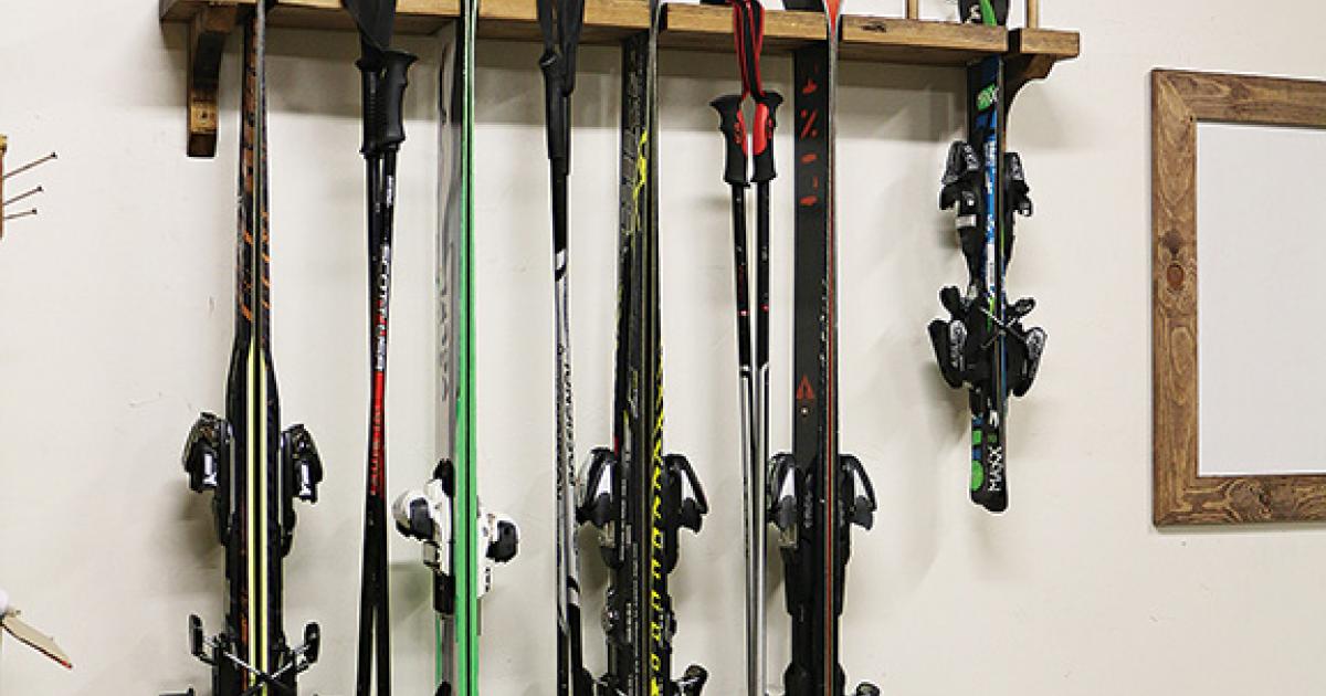 Diy ski boot discount rack