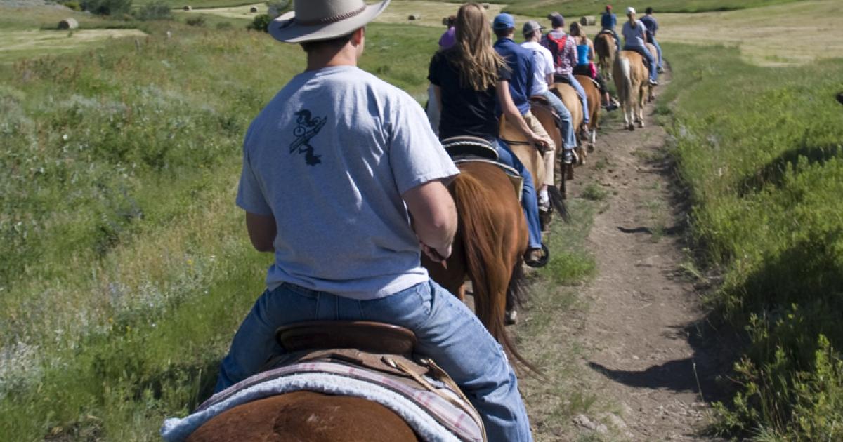 Horseback Riding Outside Bozeman