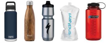 water bottle collage