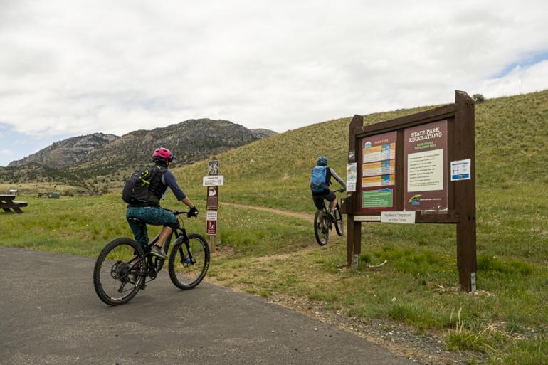 photo by Corey Hockett biking, lewis and clark caverns