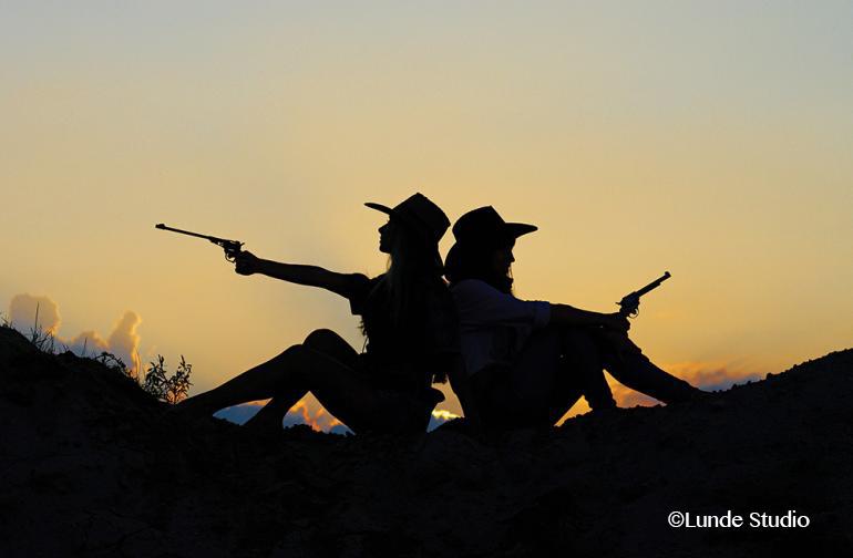 cowgirls, code of the west, silhouette 