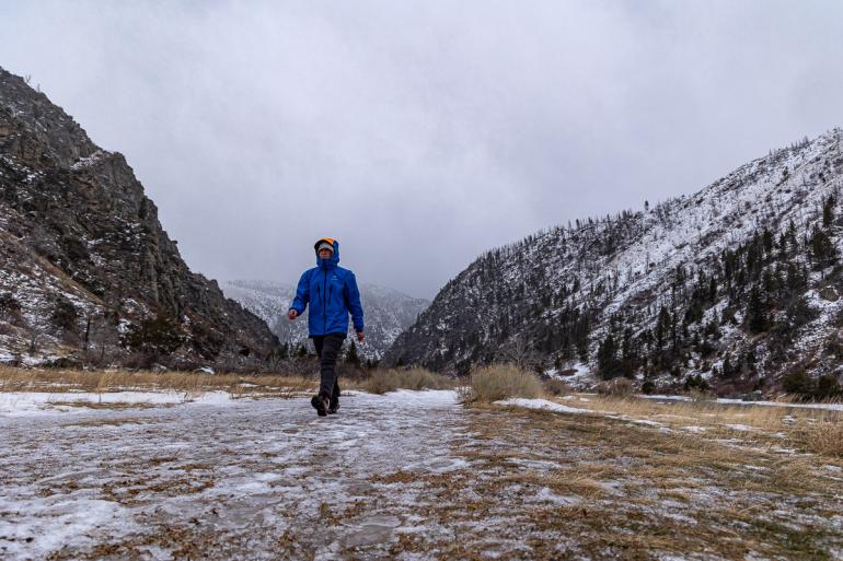 hiking, madison river, lee metcalf wilderness, winter, trails