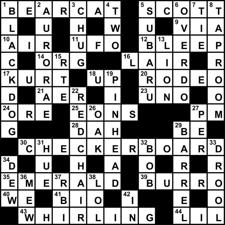 Crossword Summer 2020