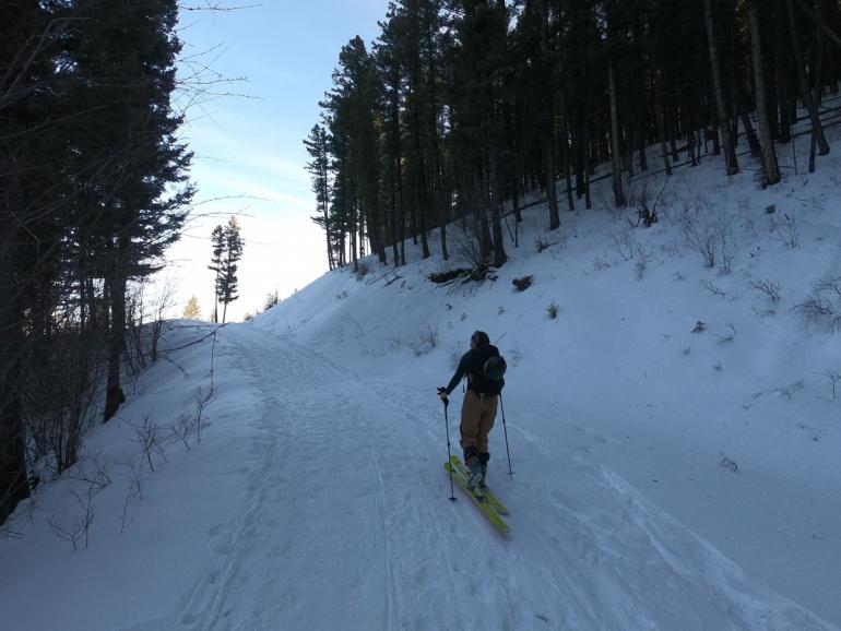 ski touring, trails, winter, bozeman