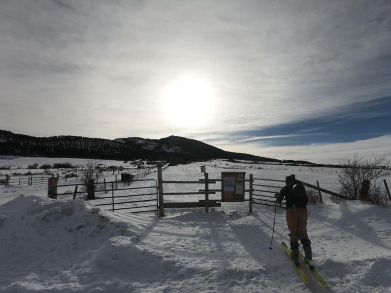 ski touring, trails, winter, bozeman