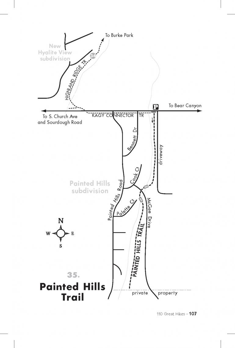 painted hills trail map