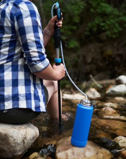 PurTrek trekking pole water filter