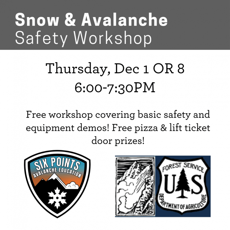 Belgrade Community Library Snow& Avalanche Safety Workshop