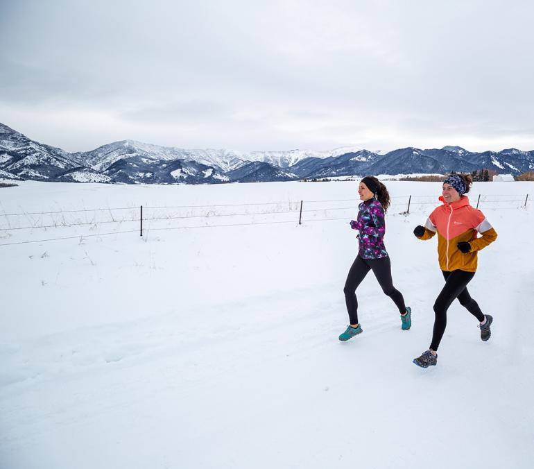 Running, winter, cardio, montana, bozeman, road running, cold-weather exercise