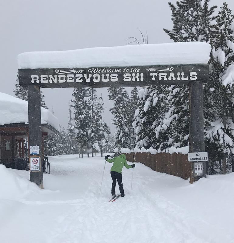 west yellowstone, rendezvous ski trails
