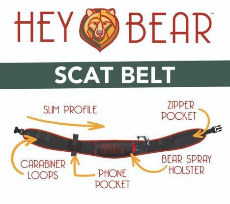Hey Bear scat belt pepper spray grizzly