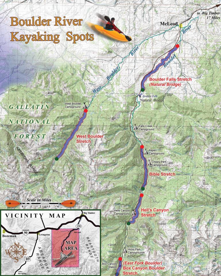 Boulder River area map