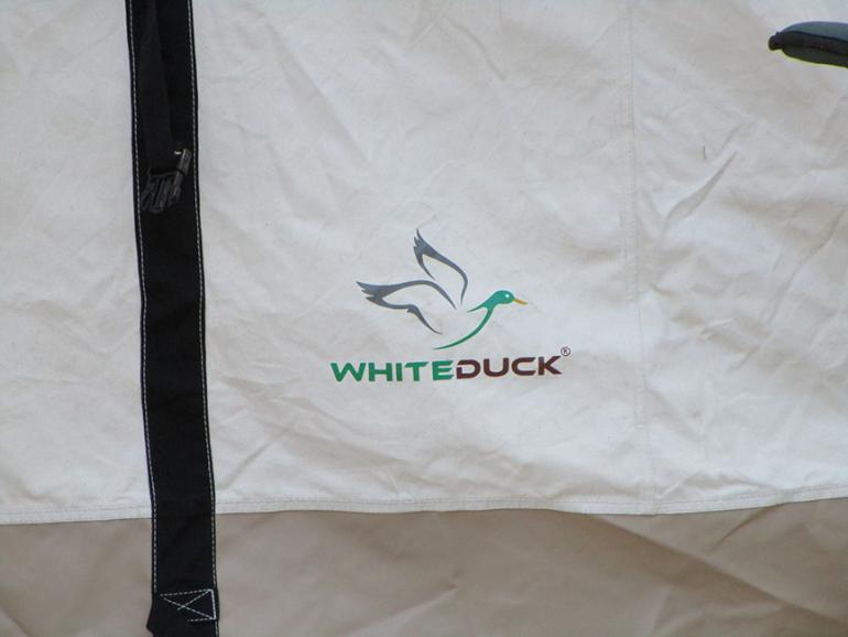 white duck wall tent