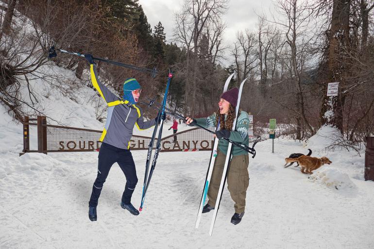 Classic vs skate skiing nordic face off